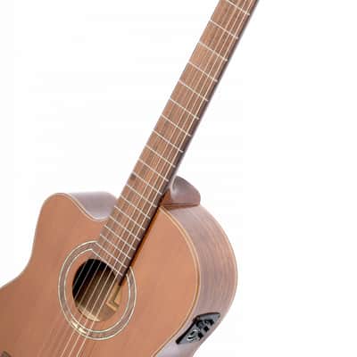 Ortega RCE159MN-L Performer Series Solid Cedar Top Mahogany Neck Cutaway Nylon 6-String Classical Acoustic-Electric Guitar w/Gig Bag For Left Hand Player image 7