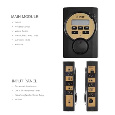 Pyle - 5-Pad Digital Drum Set Electronic Drum Machine System - PED041 image 3
