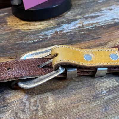 Blue Bell Straps  MONTEREY Artisan Custom for Al’s Music Factory  Aniline Patina Washed Silver Hardware image 11