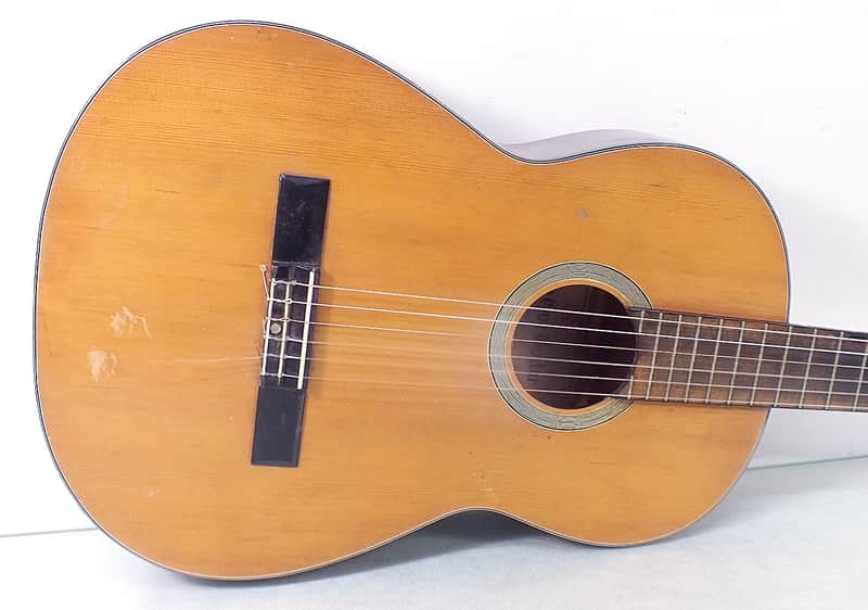 Vintage Zen-On Gut Guitar Seisaku-SHO Japan Model 50 Natural Full