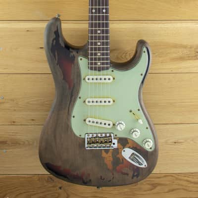 Fender Custom Shop Rory Gallagher Signature Strat Heavy Relic 3 Colour Sunburst R117534 image 6