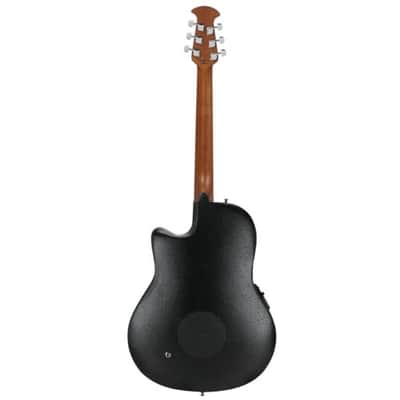 Ovation Celebrity Elite Acoustic-Electric Guitar, Black (CE44-5-G) image 3