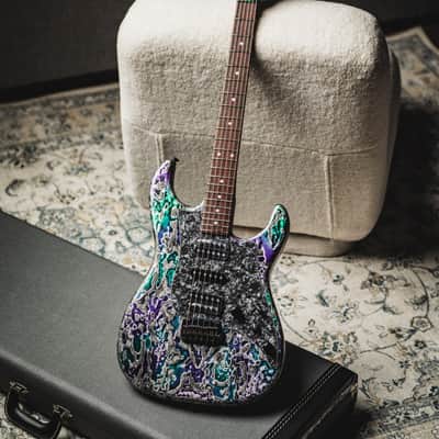 James Tyler USA Studio Elite HD-Alien Guano Semi-Gloss HSH w/Indian Rosewood FB, Matching Faux Neck and Headstock, Black HW, Midboost & Bypass Button image 2