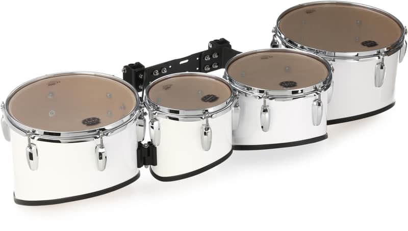 Mapex Qualifier Marching Tenor Drum Quad - 8/10/12/13-inch - Gloss White image 1