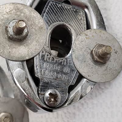 Premier Bass Drum Spur Mounts 1960s-1970s…. #1…- Chrome image 4