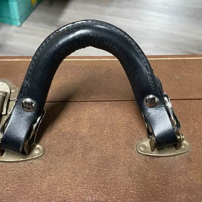 Leather buckle case handle for Gibson Guild Gretsch Lifton archtop ess & ess geib Les Paul image 7