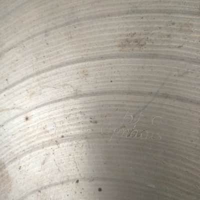 Zanchi Vibra 13" Hi-Hats Cymbals Set Charleston Volante UFIP Italy Vintage 60s image 7