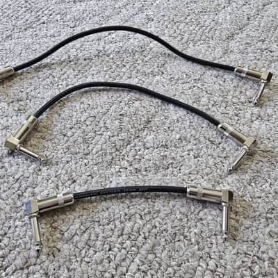 Boss Fender and USA Made Pro Pedalboard Patch Cable Bundle (10 Count) - Right Angle to Right Angle image 2