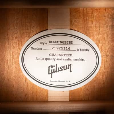 Gibson Hummingbird Standard Left-Handed Acoustic/Electric Guitar - Vintage Sunburst with Hardshell Case image 16