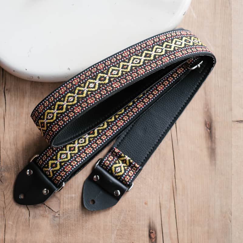 Vintage Ethnic 60s/70s Hippie Guitar Strap / Handmade in the UK / Case Candy image 1