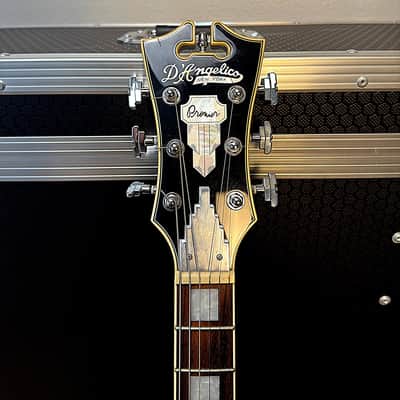 D'Angelico Premier DC Semi-Hollow Double Cutaway with Stop-Bar Tailpiece, Pau Ferro Fretboard 2023 - Present - Black Flake image 2