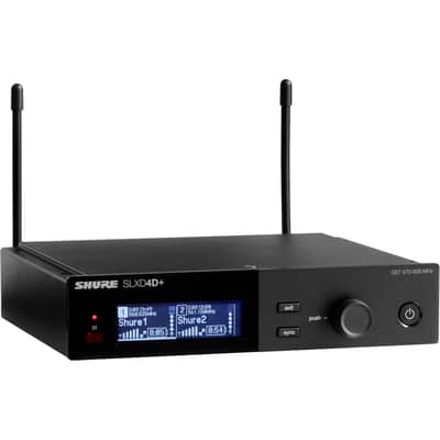 Shure SLXD4D+ Dual-Channel Digital Wireless Rackmount Receiver - G57 : 470 to 608 MHz image 2