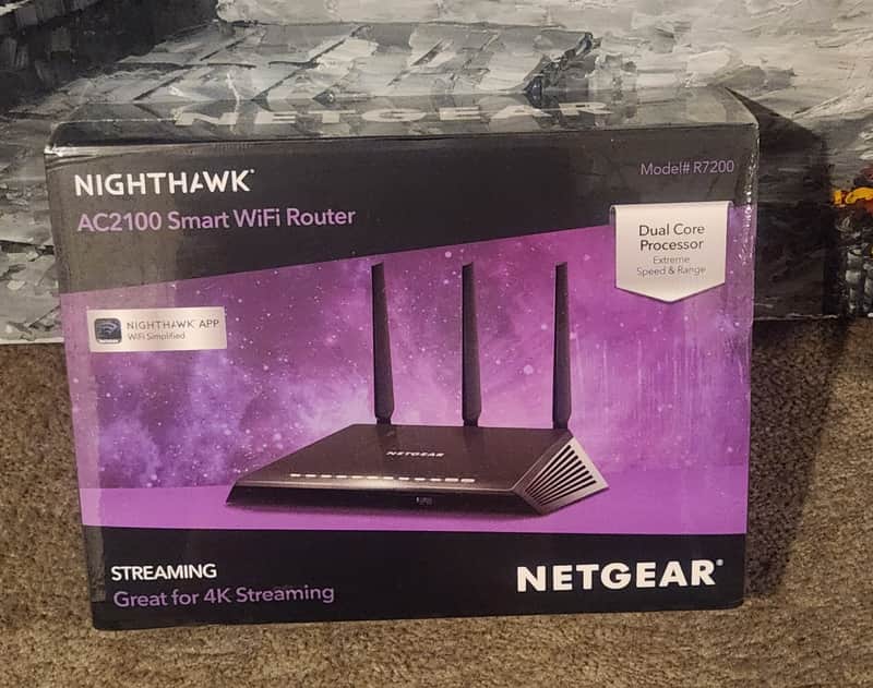 Netgear NETGEAR Nighthawk AC2100 Smart WiFi Router 2020 - Black image 1