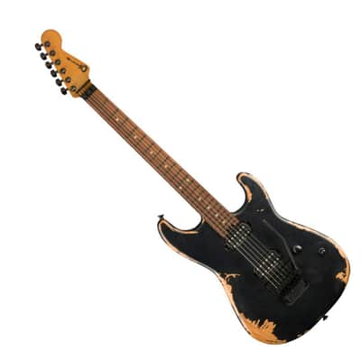 Charvel ProMod Relic San Dimas Style 1 HH FR PF Pau Ferro Electric Guitar - Weatherd Black image 3