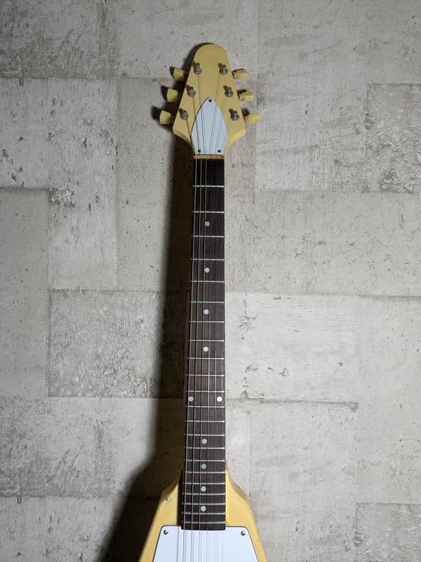 Greco FV600 Flying V 1982 White 1H MOD MIJ Japan Vintage | Reverb