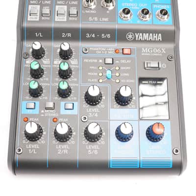 Yamaha MG06X 6-Input Stereo Preamp Mixer with SPX Digital Effects
