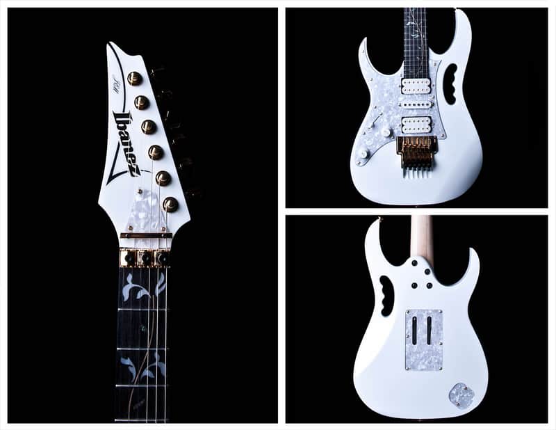 Used Ibanez JEM7VWHL Steve Vai Signature - Left Handed Electric Guitar in White image 1