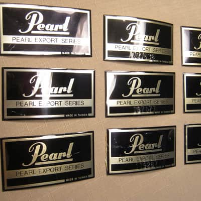 Pearl Export Badges for Tom Snare Bass Drum Set of 9 Lot 76-36 image 3