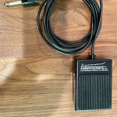 AMBROSONICS, LLC Sustain Pedal, Momentary Foot Switch 2022 Black image 7