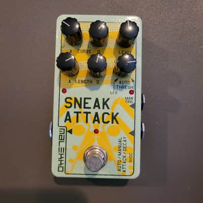Malekko Sneak Attack Analog VCA Guitar Effects Pedal 2010s - Pale Green/Yellow Graphic image 2