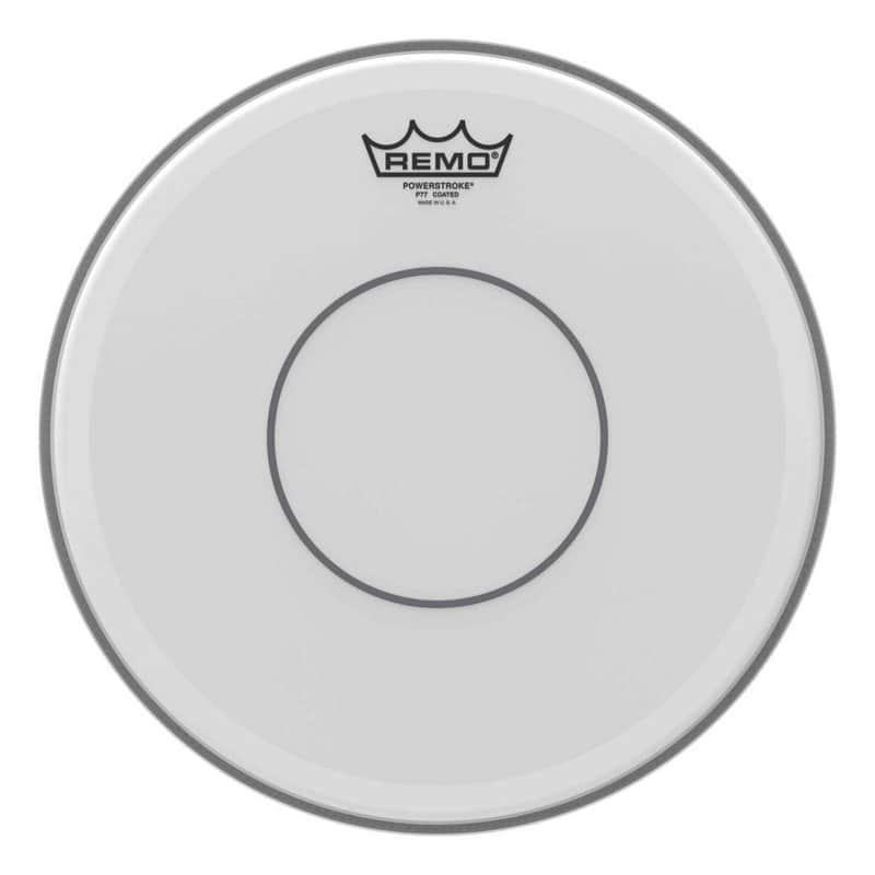 Remo Powerstroke 77 Coated Top Clear Dot Snare Drum Head 13" image 1