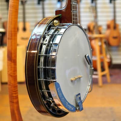 Conrad Japan Tenor Resonator Banjo Early 1970s w/Pickup, Original Hard Case image 2