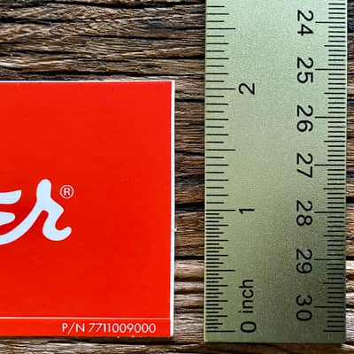 RARE Fender Sticker 3 Pack RED Limited Edition Guitar Case Candy Decal Custom Shop P/N 7711009000 image 4