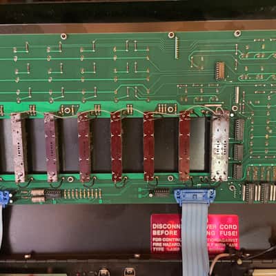 Oberheim DX 6-Voice Drum Machine 1982 - Blue with Wood Sides image 11