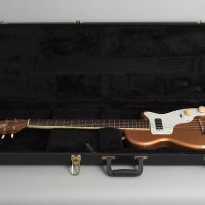 Harmony  H-44 Stratotone Solid Body Electric Guitar (1954), black tolex hard shell case. image 10