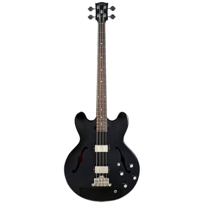 Gibson Memphis ES-335 Bass Ebony NH Floor Model image 4