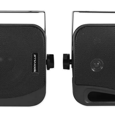 Rockville Rock Zone 8 Ch. Receiver+16) Black 4" Wall Speakers For Restaurant/Bar image 7