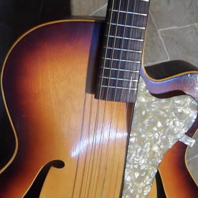 vintage KLIRA Triumphator archtop Jazz GUITAR  Gitarre Germany 1960s image 17