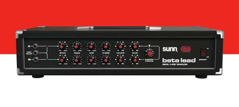 Sunn Beta Lead Reissue Guitar / Bass Amp Head with Original Footswitch image 1