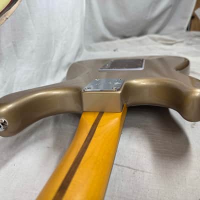 Parts Warmoth Alder body + 2022 Fender American Professional II neck Stratocaster Guitar with Case - Fire Mist Gold image 24