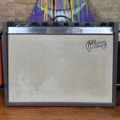 1964 Gibson Hawk Vintage 15 Watt 2x10 Tube Combo Amplifier image 2