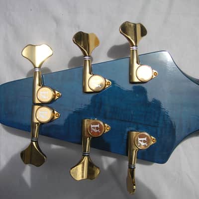 Alembic Series ll 6 String Bass Guitar 1997 Saphire Blue Clear image 5