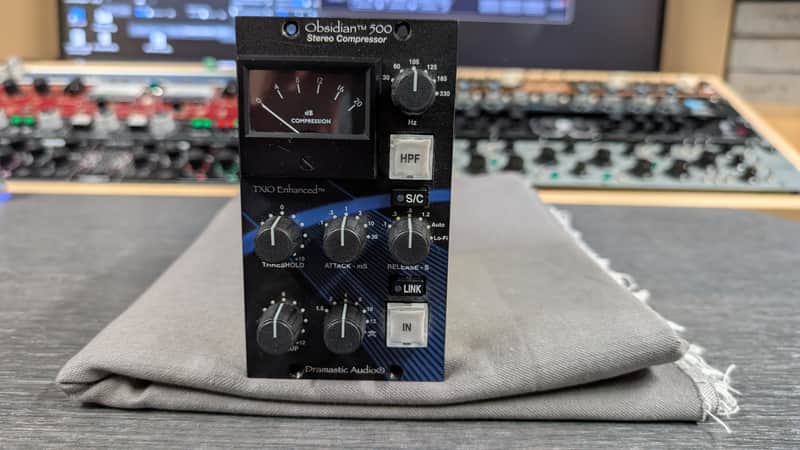 Dramastic Audio Obsidian 500 Stereo Compressor Module 2010s - Black image 1