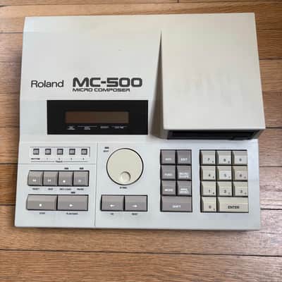 Roland MC-500 MicroComposer 1986 with Roland Super MRC Midi Realtime Recorder