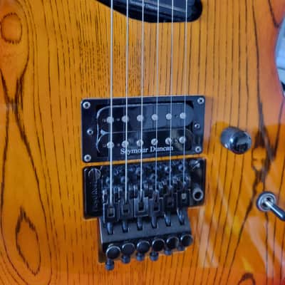 ESP M-II Deluxe Custom 1996 Orange Burst - RARE imagen 7