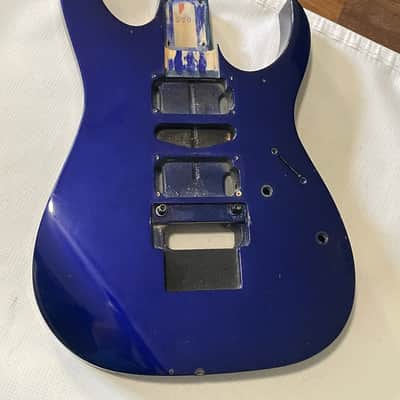 1990 Japan Fujigen Ibanez RG570 Jewel Blue Guitar Body Edge Tremolo Ready image 4