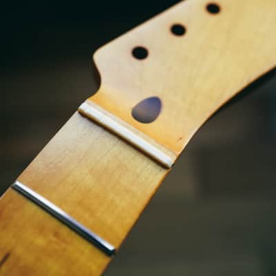 Telecaster Neck – Vintage Maple | 21 Frets | Nitro Satin Finish | Bone Nut image 18