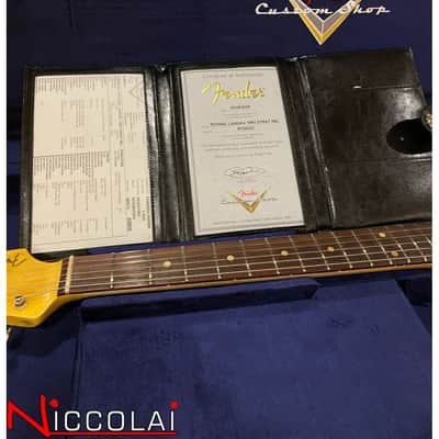 FENDER Michael Landau Signature 1963 Stratocaster, Round-Laminated Rosewood, Fiesta Red over 3-Color Sunburst image 25
