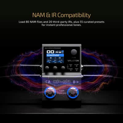 VValeton GP-50 Multi-Effects Processor | NAM & IR Loader with 100+ HD Effects, 9 Simultaneous Modules (Price includes the import duty to US buyer) image 3
