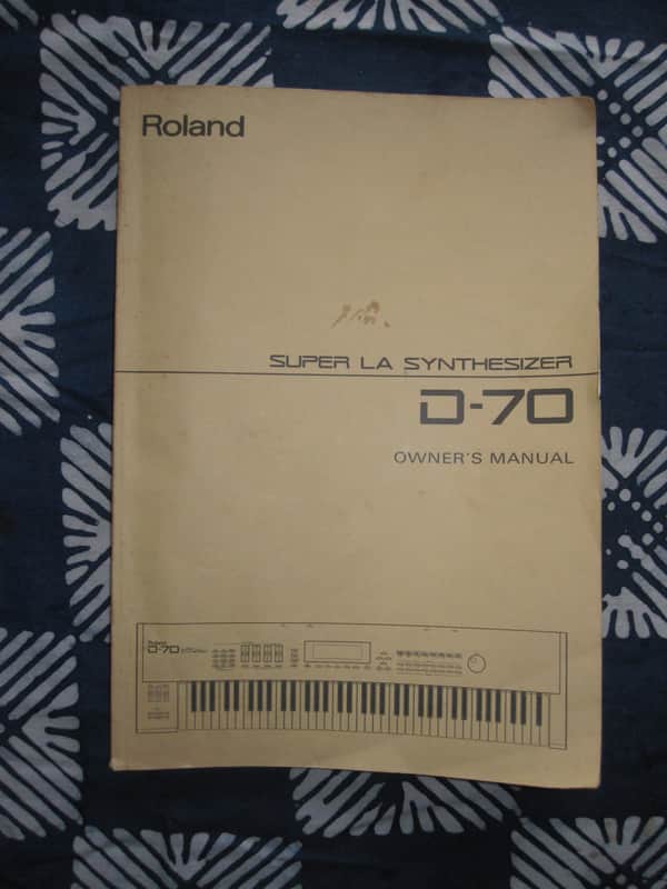 Roland D-70 Super LA synthesizer users manual owners brochure guide instruction synth keyboard image 1