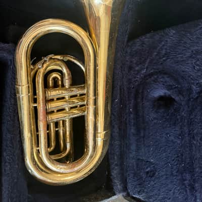 Bach Mercedes Marching Baritone Horn with case and mouthpiece, Made in USA image 8