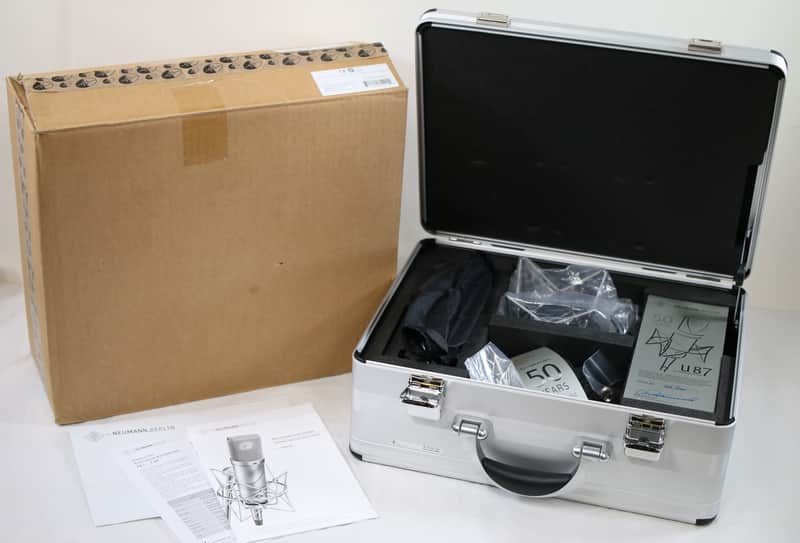 Neumann U 87 Rhodium Edition Set Limited Edition Large Diaphragm Multipattern Condenser Microphone 2017 - Rhodium image 1