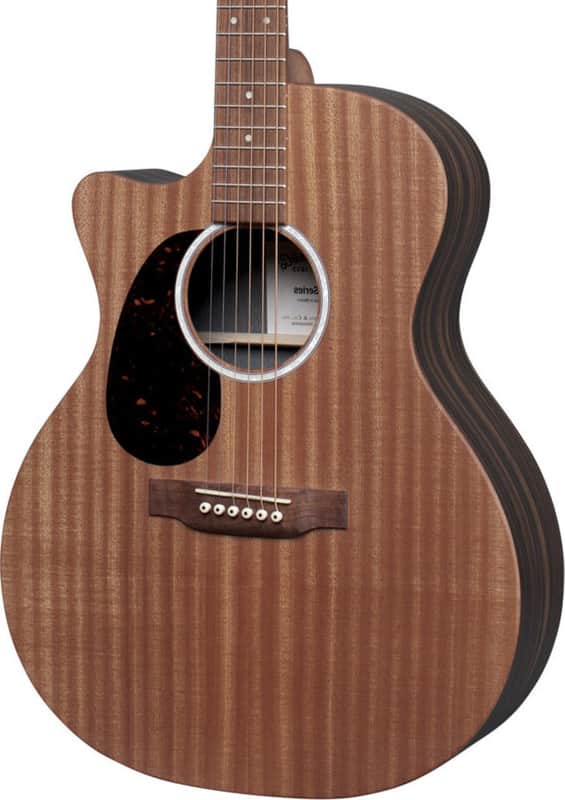 Martin GPC-X2EL X Series Lefty Acoustic-Electric Guitar, Sapele/Macassar w/ Bag image 1
