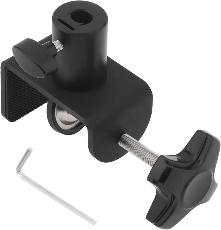 Heavy-Duty Metal Table Mount Clamp, Desk Table Mount C Clamp Replacement, C-Clamp Base Stand Mounting Accessory for Microphone Stand Mic Boom Scissor Arm image 1