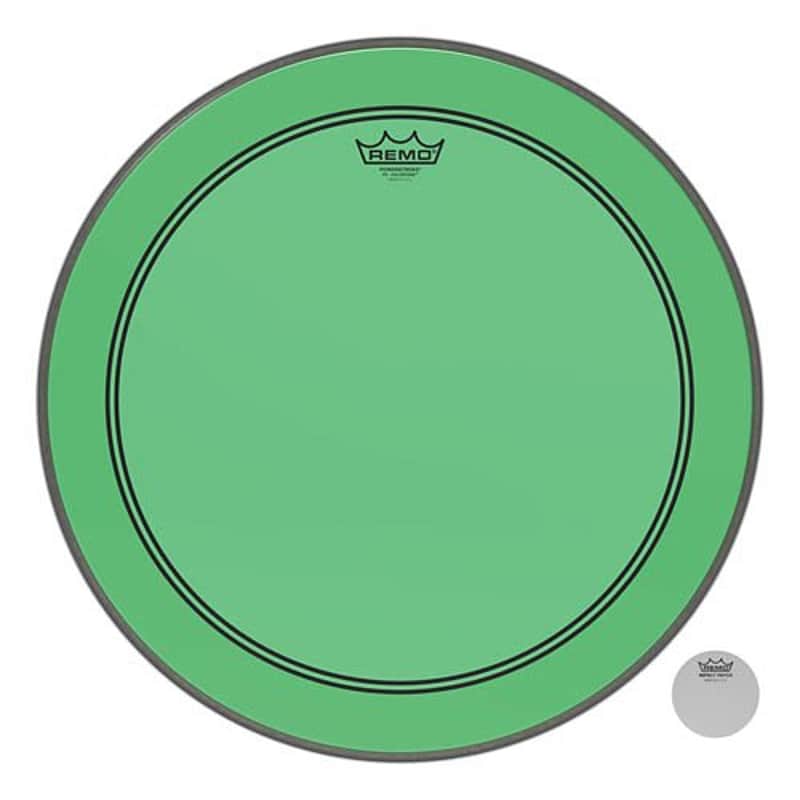 Remo Powerstroke P3 Colortone Green 20" Bass Drumhead P3-1320-CT-GN Open Box image 1