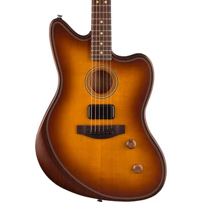 Fender Acoustasonic Standard Jazzmaster Acoustic Electric Guitar - Honey Burst image 1